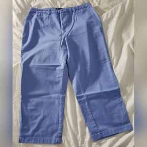 Dockers Light Blue Stretch Stain Defender Cropped/Ankle Pants